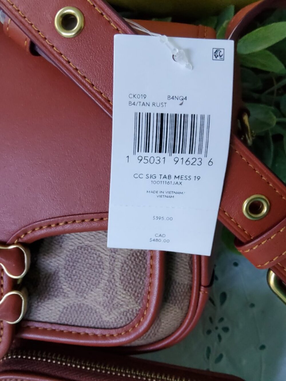 NWT Coach Signature Tabby Messenger 19 Crossbody+ Matching Zip Card Holder - Picture 2 of 15